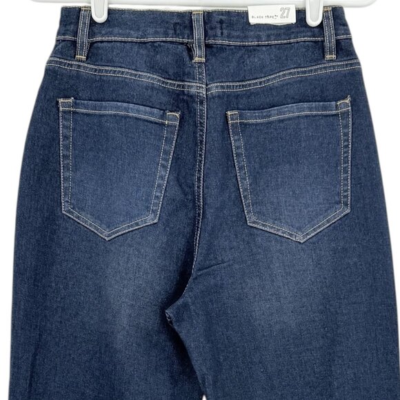 Black Tape Women's Maya Relaxed Flare High Rise Stretch Blue Jeans Size 27 NWOT - Picture 4 of 10